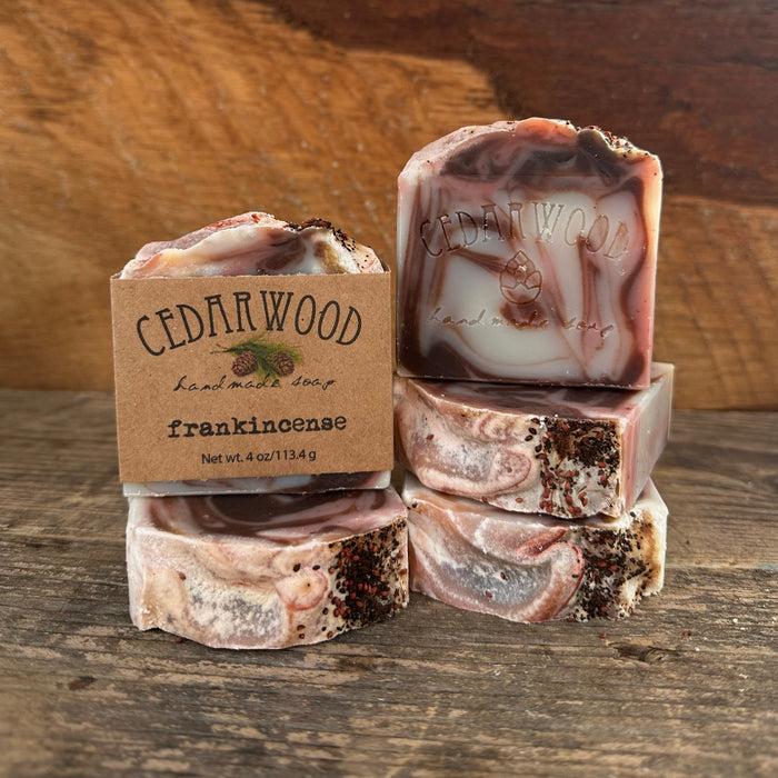 Five bars of handmade Frankincense soap
