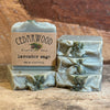 Five lavender sage handmade soap bars