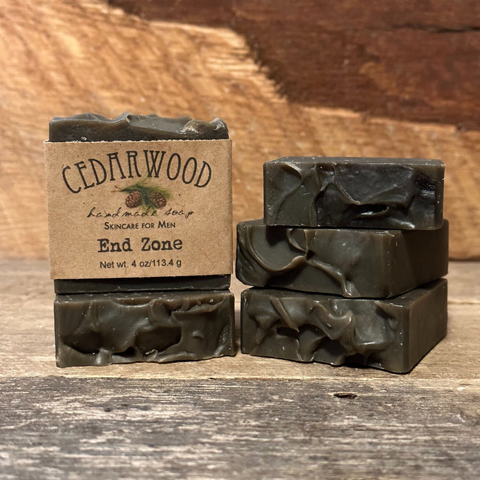 Five bars of pine tar handmade soap 